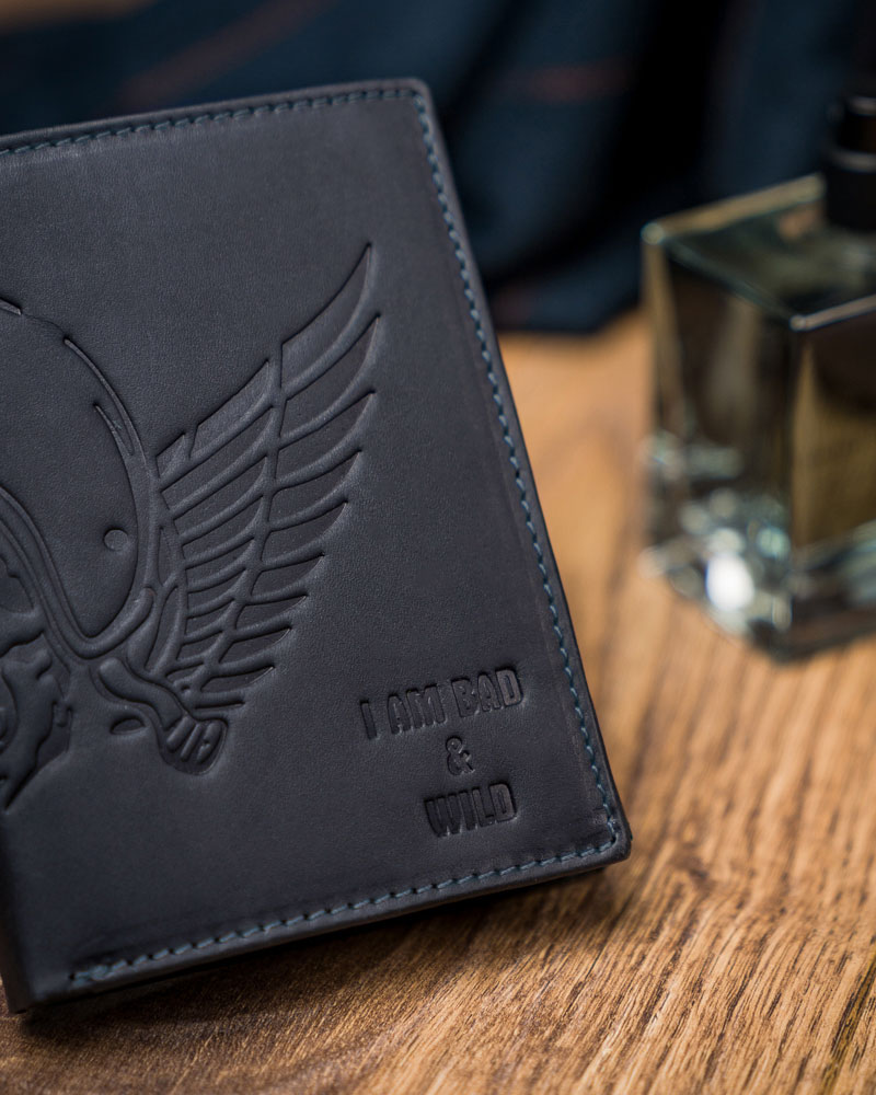 Кошелек мужской I AM BAD and WILD N4-HUB NAVY Кошелек мужской I AM BAD and WILD N4-HUB NAVY